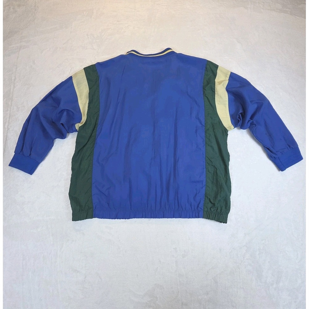 Vintage Nike Windbreaker ColorBlock Zip Long Sleeve Malaysia Blue Size Large 14 - Picture 4 of 12